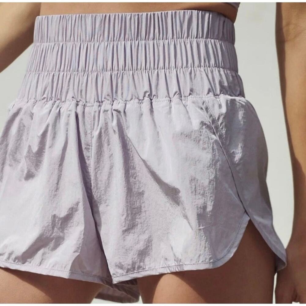 FP Movement Way Home Running Shorts Lavender Medium Athletic Performance